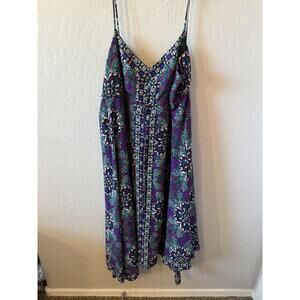 Nicole By Nicole Miller Dress Womens 14‎ Sundress Floral Empire Romantic Boho